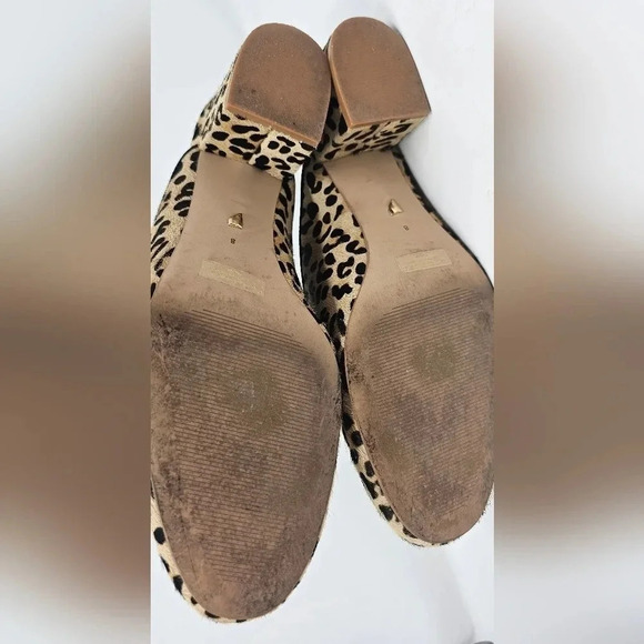 Shoes Of Prey Cow Fur Slip On Mules Heels Size 8 - Picture 3 of 8